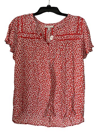 Pale Sky Short Sleeve Blouse (view 1)