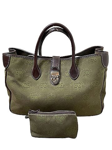 Dooney & Bourke Signature Canvas / Jacquard Leather Tote (view 1)