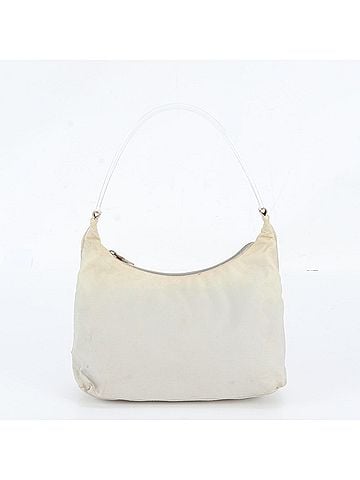 Prada Prada Tessuto Nylon Triangle Logo Shoulder Bag with Clear Handles - Women's Tote (view 1)