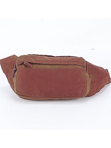Prada Prada Tessuto Nylon Triangle Logo Leather 2-Way Body Bag/Waist Pouch for Men (view 2)