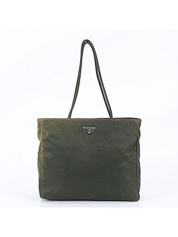 Prada Prada Tessuto Nylon Triangle Logo Tote Bag Shoulder Handbag for Women (view 1)