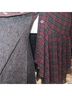 Free People Plaid Red Gray Jacket Size XS - photo 9