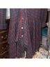 Free People Plaid Red Gray Jacket Size XS - photo 8