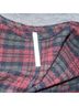 Free People Plaid Red Gray Jacket Size XS - photo 3