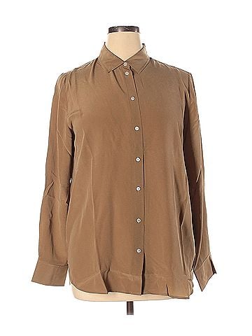 Everlane Everlane Long Sleeve Silk Top (view 1)