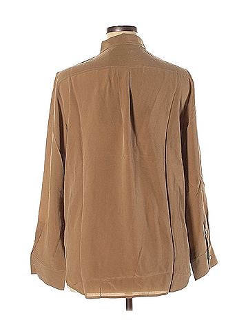 Everlane Everlane Long Sleeve Silk Top (view 2)