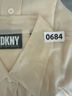 DKNY 100% Silk Ivory Button-Down Shirt Size L - photo 8
