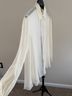 DKNY 100% Silk Ivory Button-Down Shirt Size L - photo 5