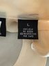 DKNY 100% Silk Ivory Button-Down Shirt Size L - photo 4