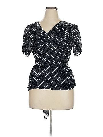 DKNY Dkny Short Sleeve Silk Top (view 1)
