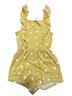 ShoSho Polka Dots Yellow Romper Size S - photo 1
