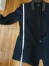 Club Monaco 55% Wool 43% Polyester 2% Elastane 100% Leather Black Blazer Size 12 - photo 6