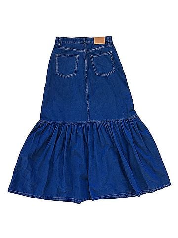Billy Reid denim maxi skirt Denim Skirt (view 2)