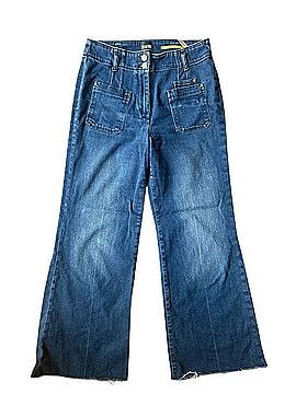 Anthropologie Maeve High rise wide leg frayed hem jean Jeans (view 2)