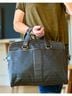 Coach Solid Black Leather Laptop Bag One size - photo 12