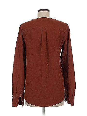 J.Crew J.Crew Long Sleeve Silk Top (view 2)