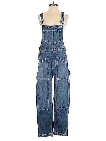 Madewell Madewell Denim Oversized Carpenter Overalls in Copley Wash (view 1)