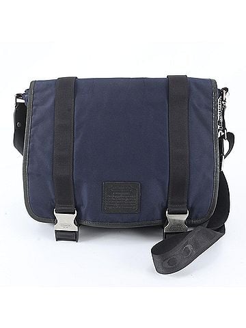 Coach Coach Leather Nylon Shoulder Bag Messenger Business Tote Navy Blue Men's (view 1)