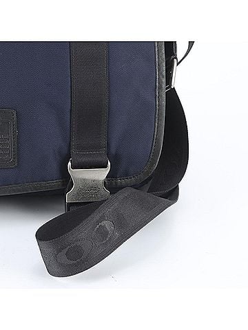 Coach Coach Leather Nylon Shoulder Bag Messenger Business Tote Navy Blue Men's (view 2)