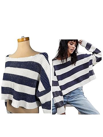 Free People JUST MY STRIPE Pullover Sweater (view 1)