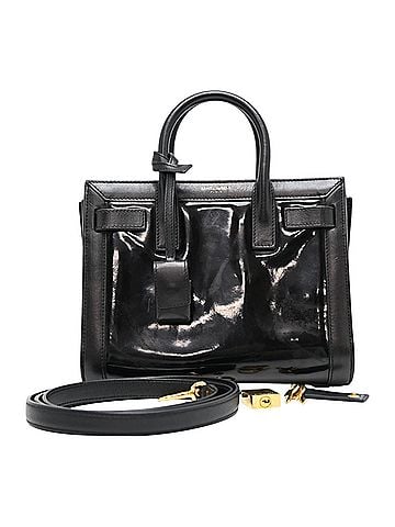 Yves Saint Laurent Yves Saint Laurent Sac de Jour Nano Women's Handbag 340778 Patent Leather Black (view 1)