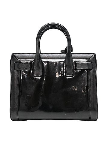 Yves Saint Laurent Yves Saint Laurent Sac de Jour Nano Women's Handbag 340778 Patent Leather Black (view 2)