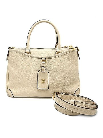 Louis Vuitton Louis Vuitton Trianon PM Women's Handbag M46503 Monogram Empreinte Crème (Cream) (view 1)