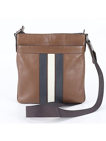 Coach Coach Leather Shoulder Bag Messenger Business Brown Brand Men's (view 1)
