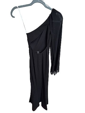 Lulus Lulus Majestic Attitude Black Cape Cocktail Dress (view 2)