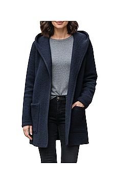 Farhi by Nicole Farhi boiled wool hooded cardigan Coat (view 1)