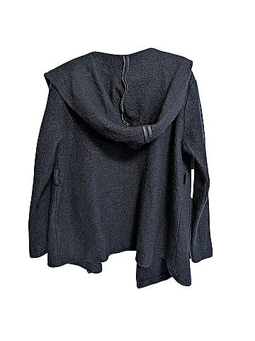 Farhi by Nicole Farhi boiled wool hooded cardigan Coat (view 2)