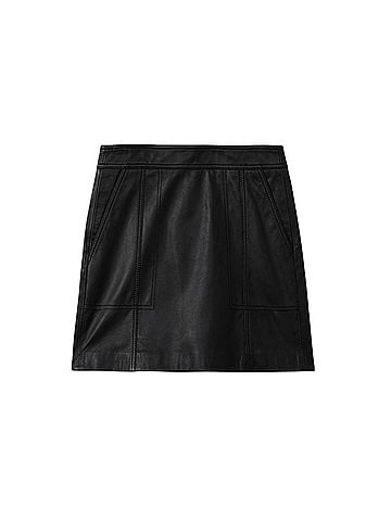 Reiss Leather Skirt (view 1)