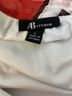 AB Studio Chevron-herringbone Black White Orange Sleeveless Blouse Size L - photo 3