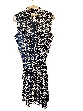 Hobbs London Sleeveless Houndstooth Tie-Waist Dress Casual Dress (view 1)