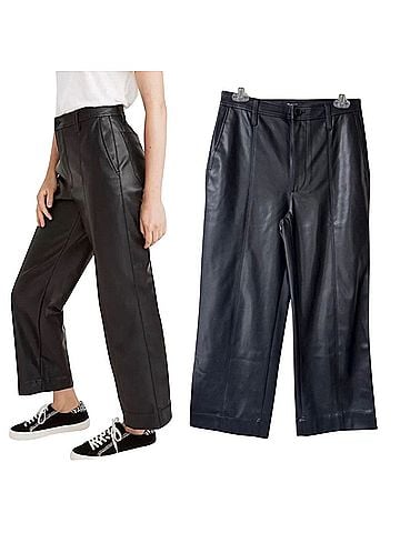 Madewell Emmett Faux Leather Pants (view 1)