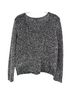 Eileen Fisher 100% Cotton Marled Black White Pullover Sweater Size S - photo 2