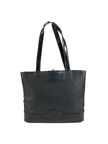 Versace VERSACE Vintage Sunburst Logo Tote Bag/Shoulder Bag, Leather, Men's/Women's, Black (view 1)