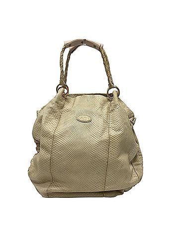 Tod's Tod's TOD’S Tod’s embossed leather handbag, shoulder bag, tote bag with handle cover, white. (view 1)