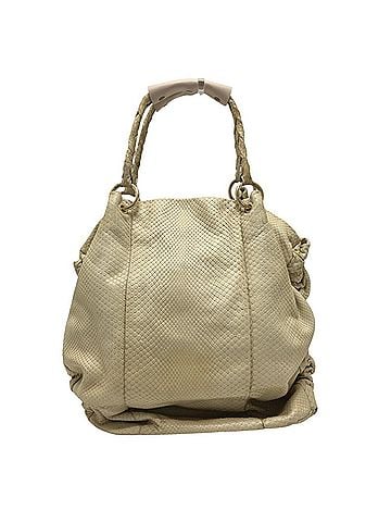 Tod's Tod's TOD’S Tod’s embossed leather handbag, shoulder bag, tote bag with handle cover, white. (view 2)