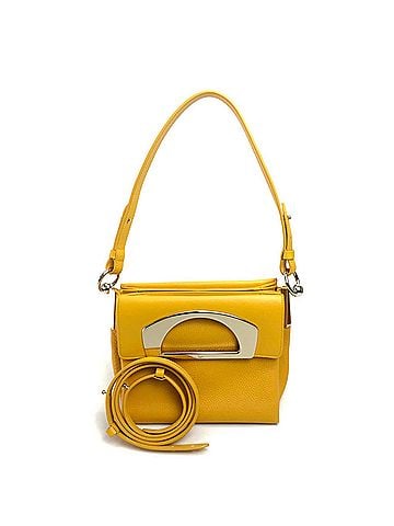 Christian Louboutin Christian Louboutin Passage Messenger Shoulder Bag - Mini Tote, 3-Way (Shoulder, Crossbody, Handbag), Leather, Women's, Yellow (view 1)