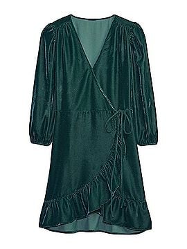 Gap Velvet Wrap Dress Casual Dress (view 1)