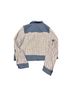 Nanette Lepore Checkered-gingham Blue White Denim Jacket Size L - photo 2