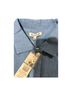 Nanette Lepore Checkered-gingham Blue White Denim Jacket Size L - photo 4