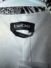 Bebe Animal Print Black White Long Sleeve Blouse Size M - photo 3