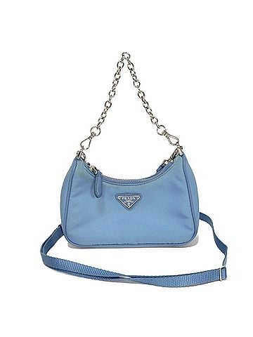 Prada Prada PRADA Shoulder Bag Re-Edition Tessuto Micro Mini Chain 2-Way Hand Pouch Triangle Logo Blue 1TT122 Men's Women's Handbag (view 1)