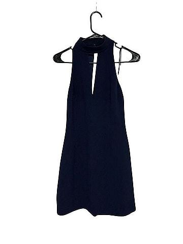 Express Fit-and-Flare Keyhole Mini Dress Cocktail Dress (view 2)