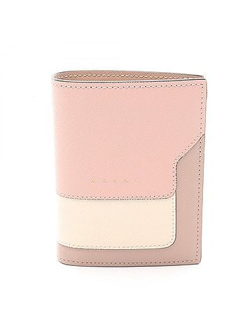 MARNI MARNI Bifold Wallet, Leather, Women's, Pink, Ivory, Gray, PFMOQ14U28 (view 1)