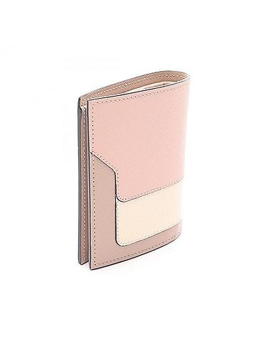 MARNI MARNI Bifold Wallet, Leather, Women's, Pink, Ivory, Gray, PFMOQ14U28 (view 2)