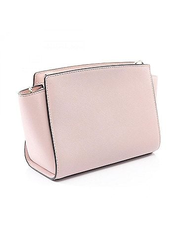 Michael Kors Michael Kors Selma Pochette Shoulder Bag/Handbag, Leather, Women's, Pink, 35H8GLMM6L (view 2)