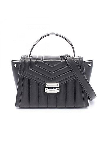 Michael Kors Michael Kors Whitney 2-Way Leather Handbag for Women, Black (view 1)